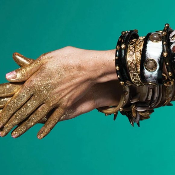 ASHLEY PITTMAN HAMMERED BRONZE BANGLE BRACELET - LAST ONE! - Picture 4 of 6